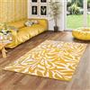 Pergamon Samba - Tappeto di Design Moderno - Fiori Curry Giallo - 5 Dimensioni