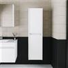ROOMART - Armadio - Set di mobili da bagno Atlantic - 4 mobili da bagno - Armadio da 100 cm con lavabo in ceramica - Specchio