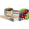 ACMA Letto per Bambino Cameretta per Bambino con Materasso Cassetto II Rovere Sonoma (06 Formula 1, 180x80 + Cassetto)