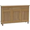Vicentini arreda CREDENZA BASE NAPOLETANA IN LEGNO 3 ANTE GREZZA