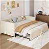 FOERPL Divano Letto 90/180 x 200, 3 in 1 divani convertibile con letto estraibile, singolo matrimoniale letti velluto, Letto divano allungabile con rete a doghe(Senza Materasso)