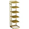 Generic Scarpiera verticale a 7 livelli salvaspazio Torre di scarpe nizer per la casa camera da letto soggiorno armadio ingresso elegante finitura oro 5 10 strati soluzione di archiviazione