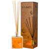ECO HAPPY Diffusore di aromi a Bastoncini, al Profumo di Mango Tropicale. 95ml. con Un Tocco Caraibico ed Esotico. per la casa, L'Ufficio o Il Commercio.