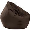 UGEFKMQ Pouf A Forma Di Pera Poltrona A Sacco Grande Divani A Sacco Resistenti All'Acqua Da Spiaggia Per Esterni Galleggiante Sacchetto Divano(Senza Imbottitura),Marrone,100 Cm*120 Cm
