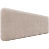 DHOME Testiera Imbottita Liscia Arrotondata in Lana Ecologica per Parete Acustica Testate Fonoassorbenti Testata Letto Camera da Letto (Beige, 160cm)