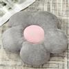 Chickwin Cuscino Fiore, Cuscino Fiori Estetico Simpatico Cuscino in Peluche a Forma di Fiore per Stanza, Camera, Divano Decorativo (50 * 50,Grigio)
