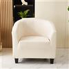 Morbuy Copripoltrona 1 Posto Chesterfield Elasticizzato,Universale Poltrona Club da Cocktail Antiscivolo Rimovibile Tub Chair CopripolTrona (Beige)