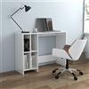 vidaXL Scrivania Bianco Lucido 102,5x35x75 cm in Truciolato