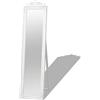 vidaXL Specchio Lungo Specchiera da Pavimento Stile Barocco 160x40cm Bianco