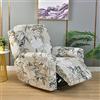 FANSU Copripoltrona Relax Reclinabile Elettrica Universale, Fiori Classici retrò 1 Posto Copripoltrona Reclinabile Elasticizzato Coprisedile con Tasche, Fodere per Poltrona Relax (Rosa d'Epoca)