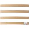 NUVOLA SCEGLI DI DORMIRE BENE NUVOLA - Kit 4 Doghe Letto Singolo Curve per Rete Letto Singolo L90cm, Doga Ricambio per Rete Atena 90x190cm e 90x200cm, Installazione Fai da Te - Lunghezza 88,5cm Larghezza 6,8cm Spessore 0,8cm