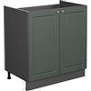 Vicco Mobile lavello cucina Fame-Line, Verde-oro country, 80 cm