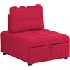 Totò Piccinni Poltrona Letto READY pronto letto con Cuscino (Tessuto Rosso)