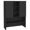 vidaXL Mobile per Lavatrice Nero 70,5x25,5x90 cm