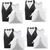 jojofuny Scatola da 40 Pezzi Sacchetto di Caramelle Vestito da Smoking Scatolina Portaconfetti Scatoline Portaconfetti Sacchetti Bomboniere Matrimonio Pacco Regalo Sposo Vestire