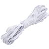 MAGICLULU Banda Elastica Piatta per Cucito 6mm Bianca 10 Metri Rotolo Elastico per Intimo e Abbigliamento Fai da Te Doppio Confezione