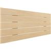 DHOME Testiera in legno riciclato DM Stile Pallet Letto Pallet Ferramenta inclusa (110cm, Pallet Orizzontale, Legno Naturale)