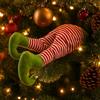 Magie di Natale Gambe Elfo Natalizio a Batteria con Movimento Decorazione per Albero