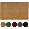 Carpido Zerbino in cocco antiscivolo - 90 x 150 cm naturale - Fibra naturale sostenibile per esterni coperti - 100% cocco - Tappetino per ingresso