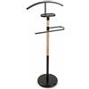 VERSA Holstebro Servo Muto Moderno e Multifunzionale, Appendiabiti Indossatore per Camera da Letto e Spogliatoio, Misure (A x L x l) 112 x 28,8 x 46,5 cm, Metallo e Legno, Colore Nero