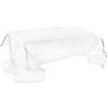 Iplex Design Drappeggi d'Autore Tavolo Basso in Plexiglass Trasparente