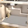 Z·Bling Tappetino SottoLavello Cucina 40x60cm,Super Assorbente e Asciugatura Rapida Tappetini Sotto Lavello Cucina,Tappetino di Protezione SottoLavello con Retro in Gomma Antiscivolo,Antimacchia(Grigio)