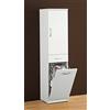 Falegnameria Adriatica Colonna bagno con portabiancheria bianco lucido L.35,5 P.35 H.149,7 cm.