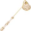 Hemobllo Spegnitoio per Candele Vintage in Lega di Zinco Oro Manico Lungo Elegante per Candele Profumate e Tea Light in Casa