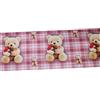 Russo Tessuti Tappeto Orsetto Passatoia Guida Zerbino Orsacchiotto Gioia Love Matraggio-Rosa-50x280