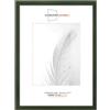 Duisburger-Rahmen24 DR24 Cornice 22x32 (Verde Sfocato) su Misura, Telaio in Legno MDF Largo 35 mm Incluso Vetro Sintetico antiriflesso, Parete Posteriore Stabile, perni da Piegatura e Ganci
