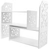 HEALLILY Combinazione Libreria in Legno Scrivania Organizer Compatto e Salvaspazio Scaffale da Ufficio per Studenti Dormitorio e Design per Scrivania Storage