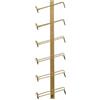 Generic Porta Bottiglie di Vino da Parete Verticale Inclinato, Portabottiglie da Parete Moderno Espositore, Possono Essere Combinati e Miscelati Liberamente(Gold,6 bottles)