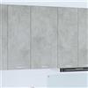 Generico Armadio pensile Riga Grigio Cemento e Bianco 50 x 31 x 100 cm,Mobili,Armadietti e portaoggetti,Pensili da cucina-884349