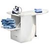 MOHOME Asse da Stiro Mobile A Scomparsa Già Montato Legno Nobilitato Bianco Frassinato Multiuso Salvaspazio 3 Cassetti Dimensioni 89 x 44 x 57 cm Rotelle Trasportabili Colore Mollettone Assortito