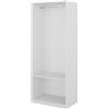 Vicco Armadio multifunzione Elmo, Bianco, 80 x 200 cm, per una conservazione flessibile di diversi capi di abbigliamento