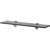 KTHLBRH Mensola da parete, moderna decorativa con lavorazione pulita, per camera da letto, cucina, ufficio, soggiorno, ecc., ripiano sospeso, in vetro, 50 x 20 cm, 8 mm