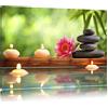 Pixxprint Lily Zen con Pietre nel Tempio Stampa su Tela 60x40 cm Artistica murale