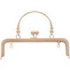 QUARKZMAN Telaio Borsa in Metallo, 20cm retrò Rettangolare Chiusura Click Clac per Borse per Creazione Borsa Manico Borsellino Borsa Busta Ricambi Ferramenta Telaio (Oro Chiaro)