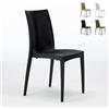 Produce Shop Sedie Poly Rattan Bar Giardino gelateria impilabile Bistrot Grand Soleil - Nero