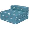 Ready Steady Bed Divano Letto per Bambini Pieghevole | Poltrona Letto Singola per Bambini Resistente all'Acqua | Arredo Comodo per Bambini per Soggiorno, Stanza dei Giochi (Rex)