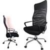 MAKA change your life quality MAKA Sedia Ufficio Ergonomica, Sedia Scrivania Cameretta, Altezza Seduta Min-Max 46-58cm | Schienale Alto 70cm | Rete Traspirante | Sedia Ufficio Ergonomica Lombare Nera, Poggiatesta in Eco Pelle