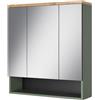 Vicco Specchio contenitore bagno Eden, Verde, 70 x 77.5 cm
