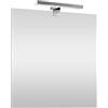 Inbagno Specchio con Lampada LED Reversibile, Completa di Luce LED cromata da 30 cm a Risparmio energetico (Luce Fredda, 60x80 Reversibile)