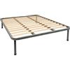 Bed Store SISTEMI RIPOSO Rete a doghe strette per piazza e mezza 140x195 ortopedica doppia rinforzata