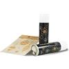 Nakleo 2 Pz Spray Neve Artificiale per Decorazioni Artificiali di Natale più Stencil 0, 250 ml Spruzzo Bomboletta Bianca per Finestre, Porte, Albero, Fai da Te Artigianato Decorazioni Natalizi