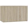 AKORD | Estensione dell'armadio | Aumenta la capacità dell'armadio | Armadio 2 Ripiani e 2 Ante | Robusto | Facile da montare | 51 x 90 x 55 cm | Rovere di Sonoma
