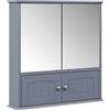 Vicco Specchio contenitore bagno Bianco, Grigio, 56 x 58 cm