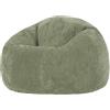 icon Classico Poltrona Sacco, Verde Salvia, Velluto a Coste, Pouf Poltrona con Riempimento Incluso, Pouf Sacco, Camera da Letto, Soggiorno, Mobili Soggiorno