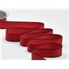 Generico FURLANIS Nastro Doppio Raso Opaco Bordi Neri 25mm x 20mt col. 31 Rosso