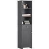 SoBuy Mobile Bagno Salvaspazio Colonna Bagno 3 Ripiani Cassetto 40x161x35cm